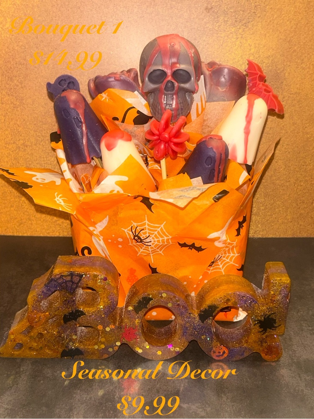 Halloween soy wax melts Bouquet set of three - Plz read discription - Picture 6 of 6